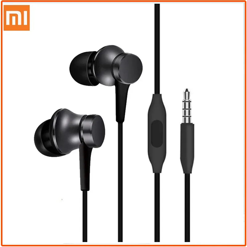 Fone de Ouvido com fio 3,5 mm intra-auricular esportivo para telefone Xiaomi Samsung