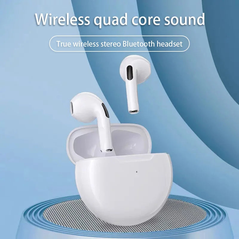 Mini Fone De Ouvido Air Pro 6 TWS Sem Fio Bluetooth Headset, otimo para Xiaomi, iPhone, Original, 5.3