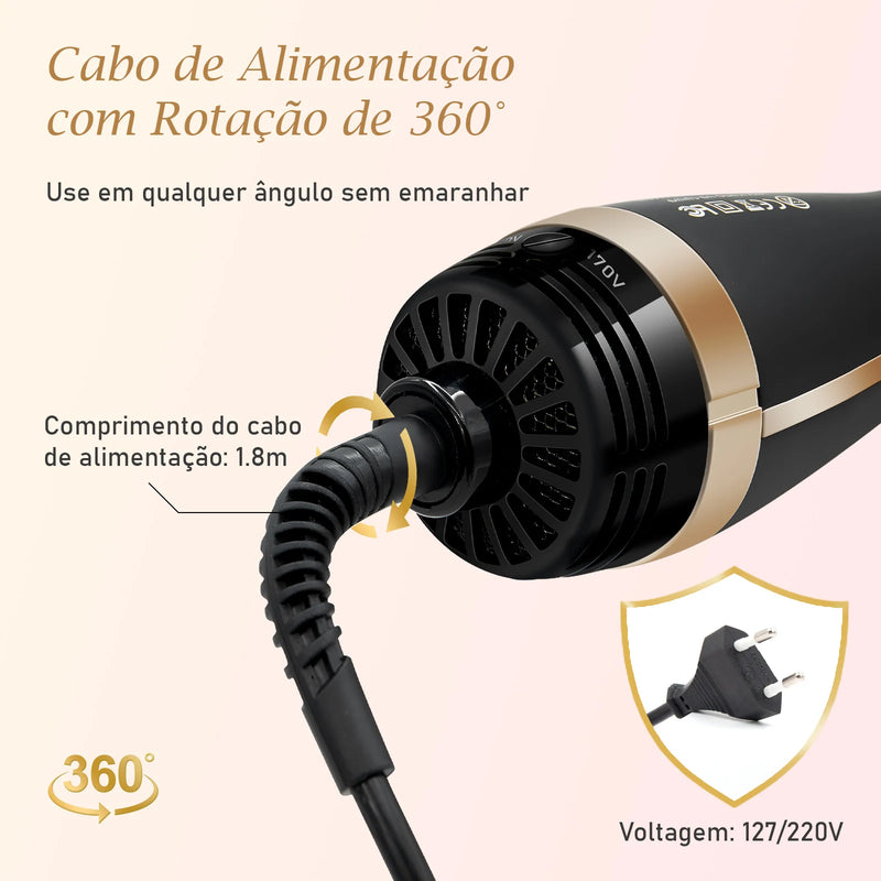 Secador de Cabelo, Escova Profissional e Alisadora 110/220v