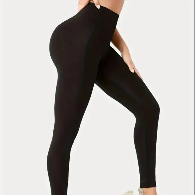 Calça Legging com Bolso, Cintura Alta e Levantamento de Quadril, para Academia, Yoga e Fitness