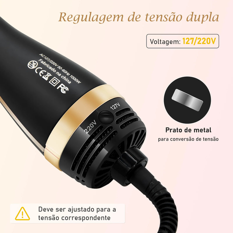 Secador de Cabelo, Escova Profissional e Alisadora 110/220v